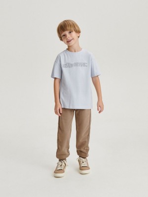 Reserved Baumwoll Joggers Hosen Jungen Braun | 2704-KLCUS