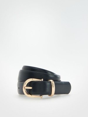 Reserved Beltdecorative Schnallen Gürtel Damen Schwarz | 9283-VIJCW