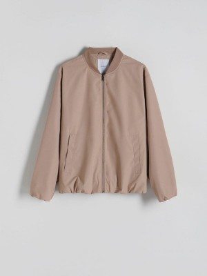 Reserved Bomber Jacken Herren Beige | 9180-GKCXQ