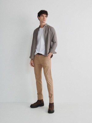 Reserved Chino Slim Fit Hosen Herren Beige | 8907-GNEHS