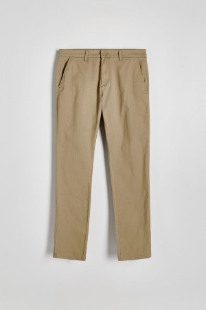 Reserved Chino Slim Fit Hosen Herren Beige | 9732-MSFDV