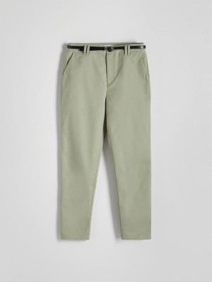 Reserved Chino With Hosen Damen Grün | 7486-ZLRNU