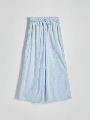 Reserved Culotte Hosen Damen Blau | 2498-QBKJS