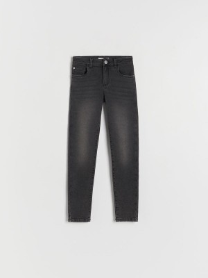 Reserved Elastic Slim Jeans Mädchen Schwarz | 3940-FQPRG