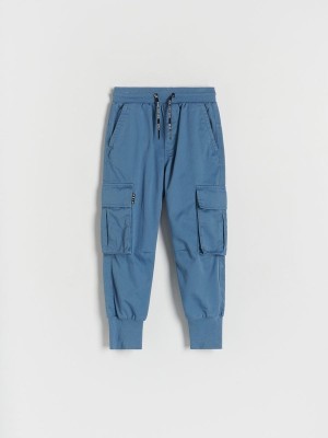 Reserved Fabric Cargo Joggers Hosen Jungen Blau | 1892-HJIAU