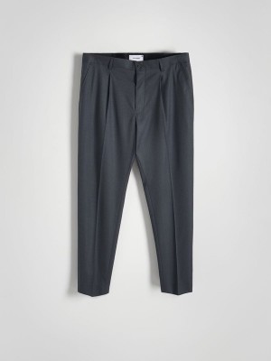 Reserved Gesteppt Hosen Herren Grau | 1608-MCEKH