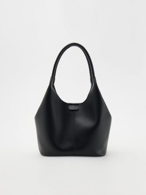 Reserved Hobo Taschen Damen Schwarz | 7218-MOGCF