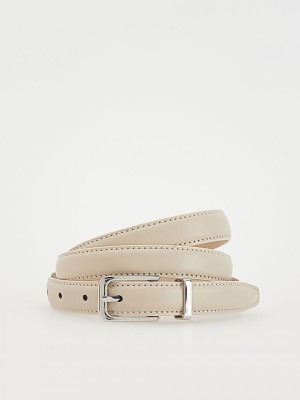 Reserved Leatherbuckle Gürtel Damen Beige | 4651-YZKVF