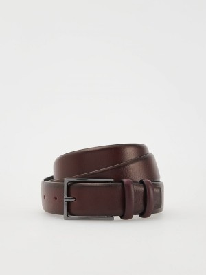 Reserved Leatherbuckle Gürtel Herren Bordeaux | 5810-OYHVZ