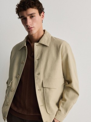 Reserved Outer Jacken Herren Beige | 0791-HNZEC