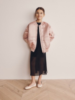 Reserved Outer Jacken Mädchen Rosa | 5439-PLUCG