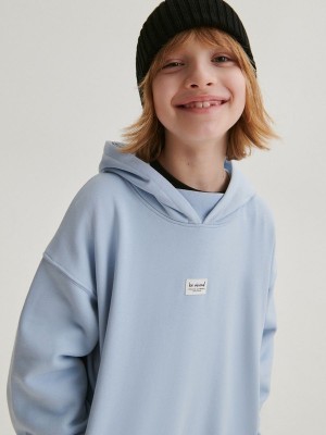 Reserved Oversized Pullover Jungen Blau | 6938-MDLJH