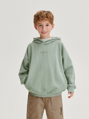 Reserved Oversized Pullover Jungen Hellolivgrün | 6041-UVPOF