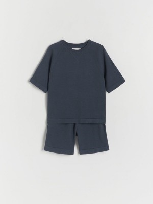 Reserved Oversized Set T-shirts Jungen Dunkelgrau | 7261-LQFPZ