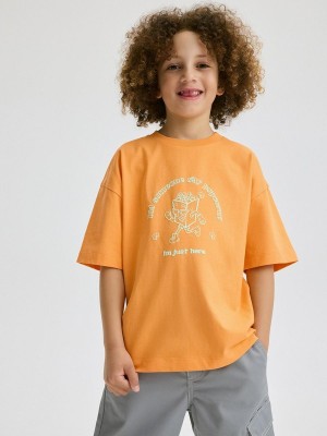 Reserved Oversized T-shirts Jungen Koralle | 3902-EONKM