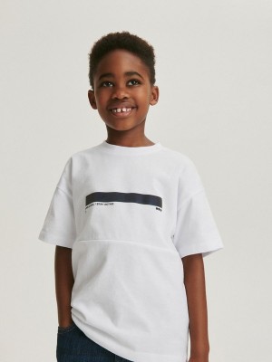 Reserved Oversized T-shirts Jungen Weiß | 1273-JCIBX