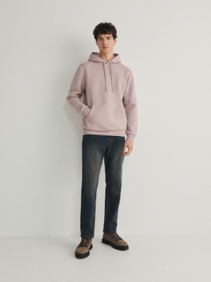 Reserved Plain Sweatshirts Herren Rosa | 7105-JPTOV