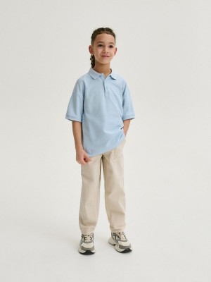 Reserved Polo T-shirts Jungen Blau | 6123-IJUXO