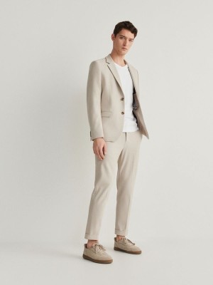 Reserved Pressed Crease Hosen Herren Beige | 7109-HESWJ