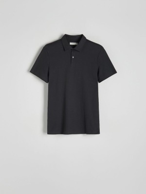 Reserved Regular Fit Polo Shirts Herren Dunkelgrau | 4913-NBUEF