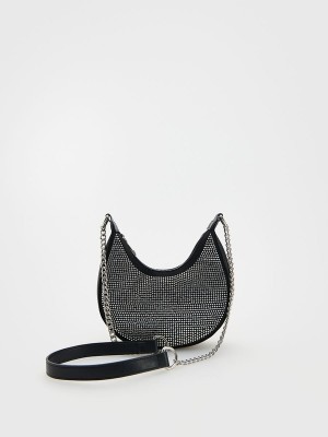 Reserved Rhinestone Detailing Taschen Mädchen Schwarz | 0912-SANKW