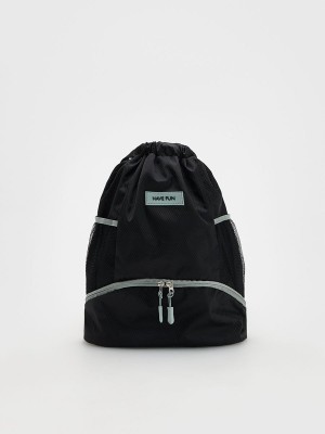 Reserved Rucksack Taschen Mädchen Schwarz | 9543-JQDWL