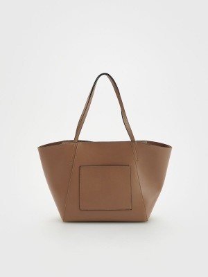 Reserved Shopper Taschen Damen Beige | 0732-QRPOV