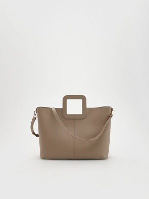 Reserved Shopper Taschen Damen Kaffee | 2397-LDNSA