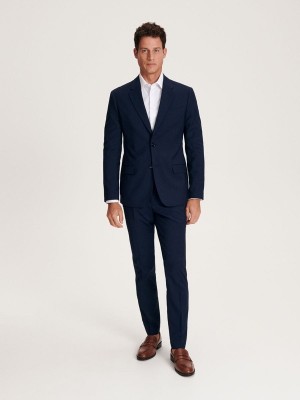 Reserved Slim Fit Anzüge Herren Navy | 0758-NGPRO