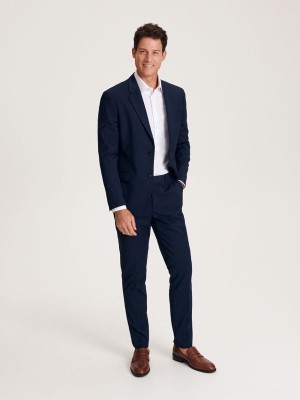 Reserved Slim Fit Anzüge Herren Navy | 3195-STEBR