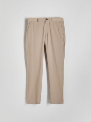 Reserved Slim Hosen Herren Beige | 9423-HUXMS