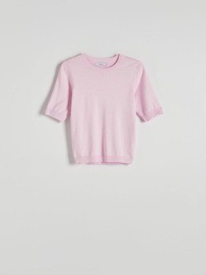 Reserved Viscose Rich Pullover Damen Rosa | 7981-HOQBW