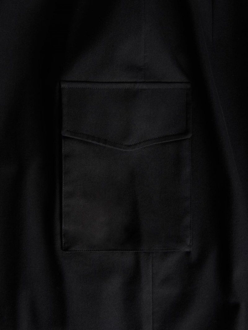 Reserved Asymmetrical Front Detail Röcke Damen Schwarz | 7459-SUKYM