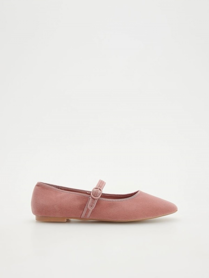 Reserved Ballerinas Halbschuhe Damen Rosa | 5897-DJICU