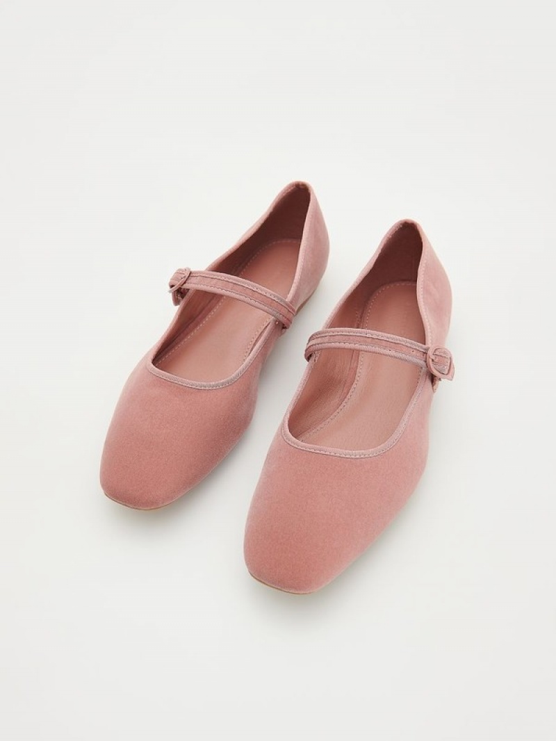 Reserved Ballerinas Halbschuhe Damen Rosa | 5897-DJICU