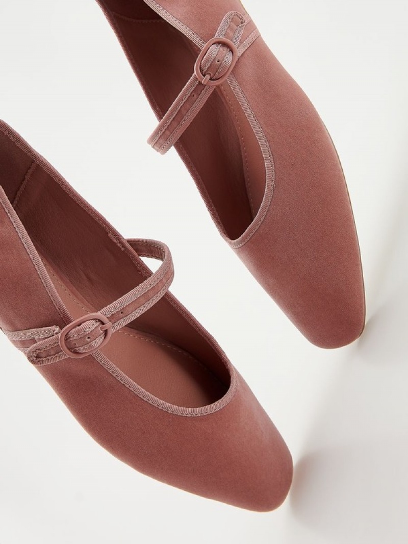 Reserved Ballerinas Halbschuhe Damen Rosa | 5897-DJICU