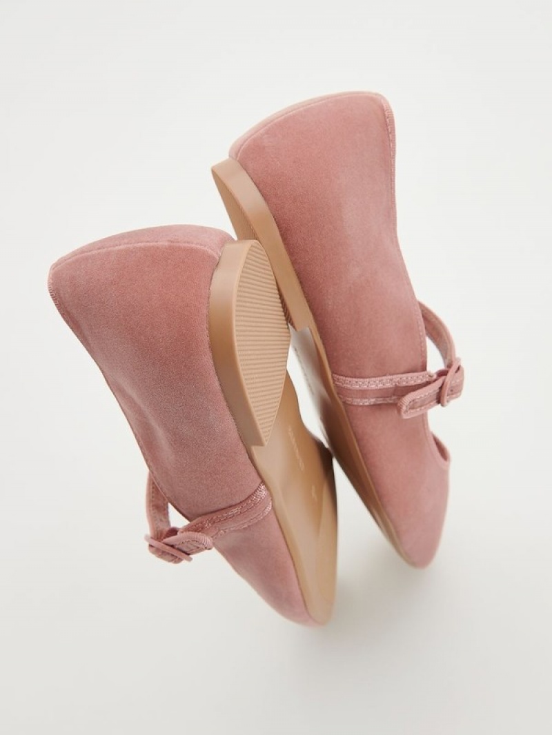 Reserved Ballerinas Halbschuhe Damen Rosa | 5897-DJICU