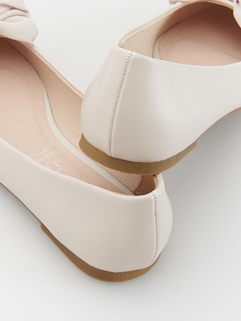 Reserved Ballerinasbow Detail Schuhe Mädchen Beige | 3954-XWMGC