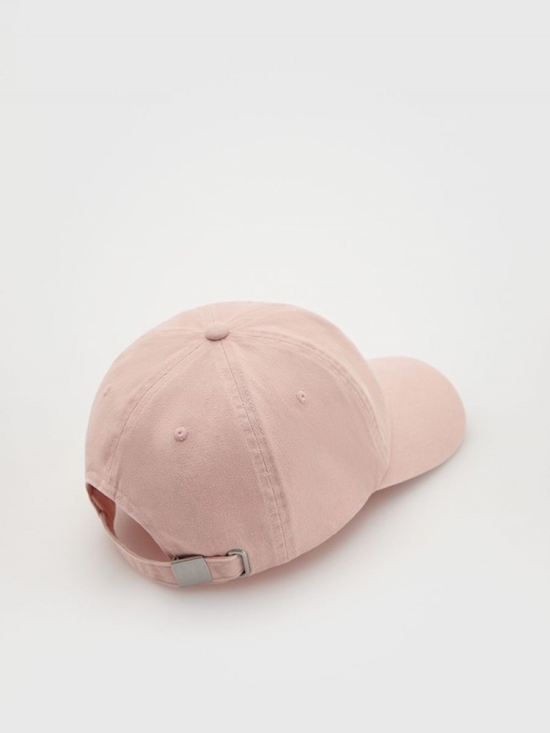 Reserved Baumwoll Baseball Kappen Damen Rosa | 1970-DYGXT