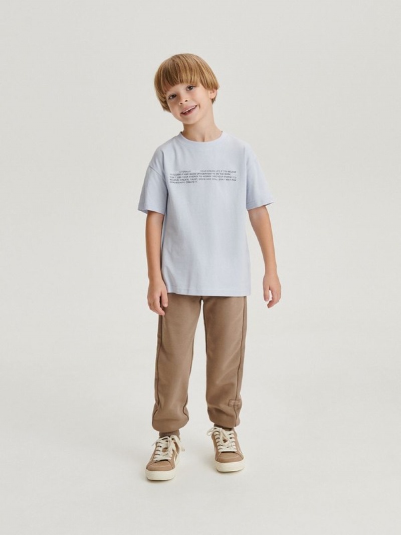 Reserved Baumwoll Joggers Hosen Jungen Braun | 2704-KLCUS