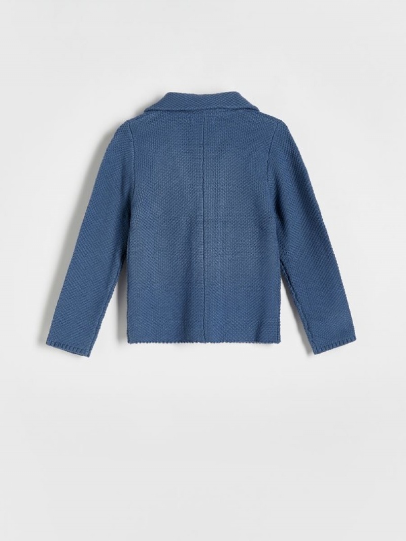 Reserved Baumwoll Pullover Jungen Grau Blau | 9485-ELHNJ