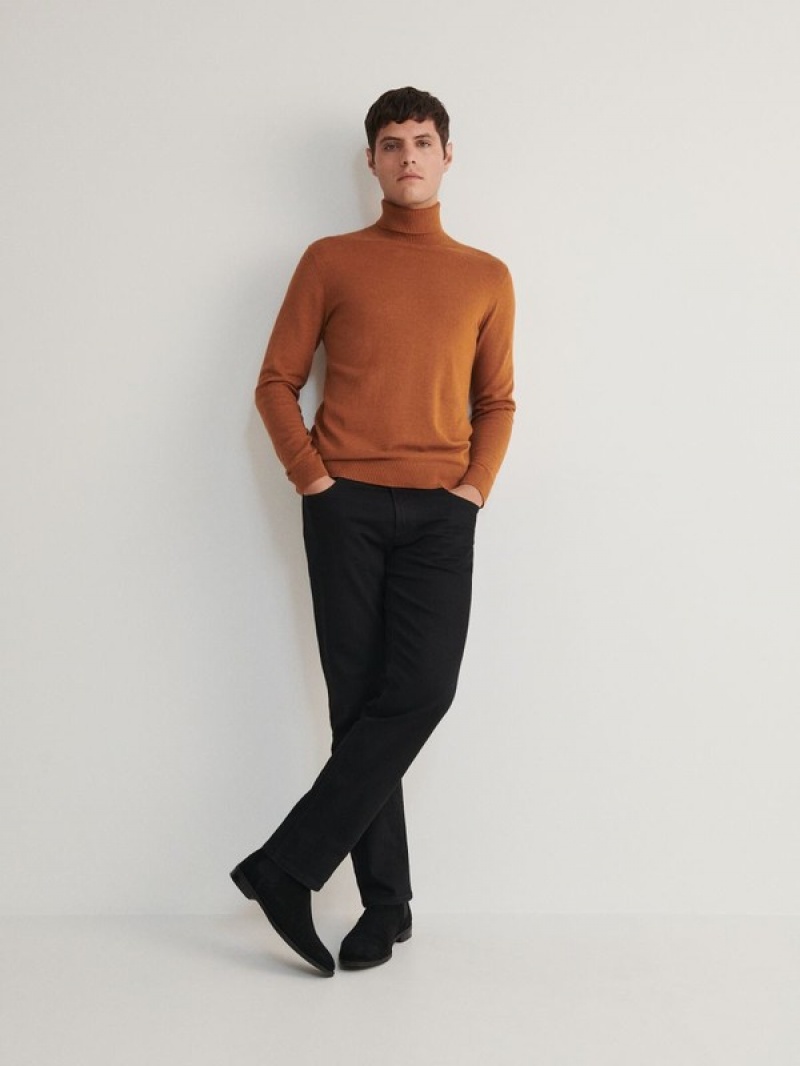 Reserved Baumwoll Rich Turtleneck Pullover Herren Braun | 0417-ERCQO