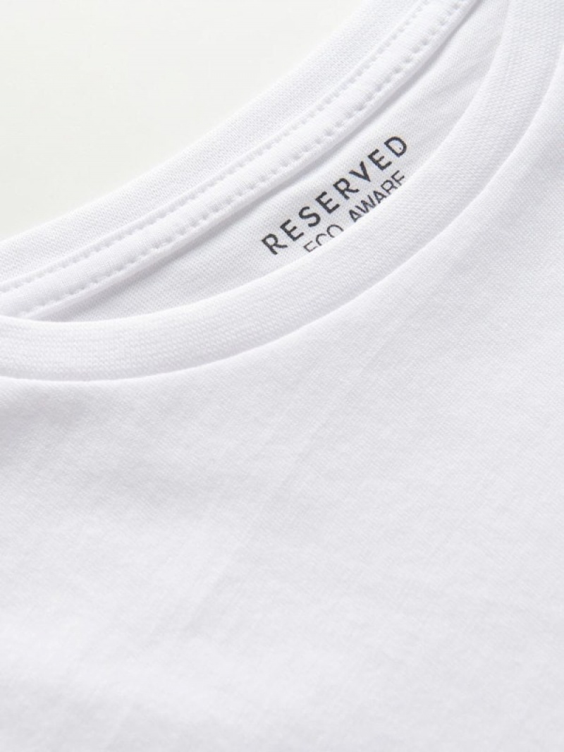 Reserved Baumwoll T-shirts Jungen Weiß | 5419-SGOVZ