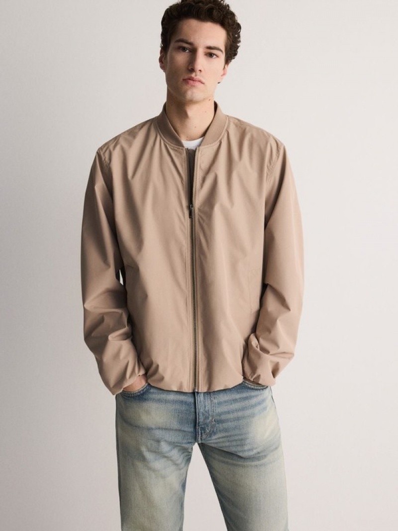 Reserved Bomber Jacken Herren Beige | 0412-IHJRK