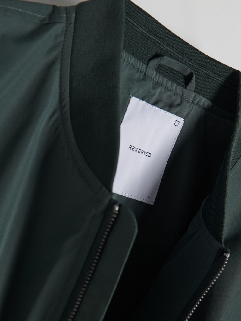 Reserved Bomber Jacken Herren Grün | 0498-BEYSQ