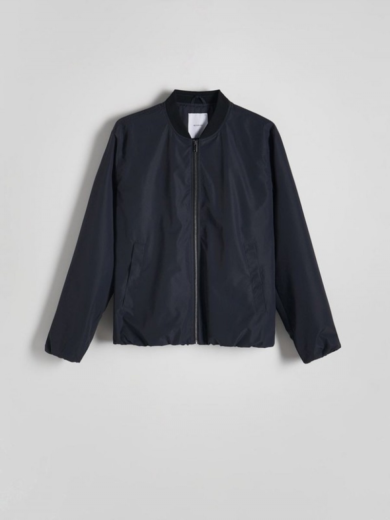 Reserved Bomber Jacken Herren Navy | 3041-BRYEF