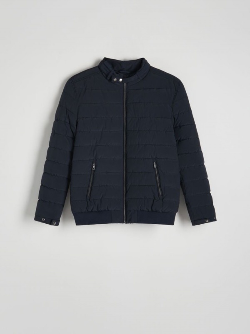 Reserved Bomber Jacken Herren Navy | 5218-JTDXA