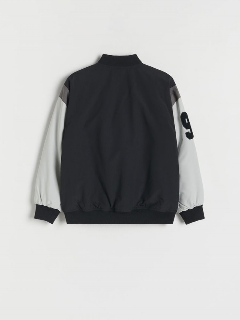 Reserved Bomber Jacken Jungen Schwarz | 8932-EYUHR