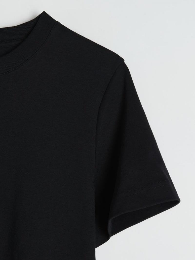 Reserved Boxy T-shirts Damen Schwarz | 4159-WLIYO