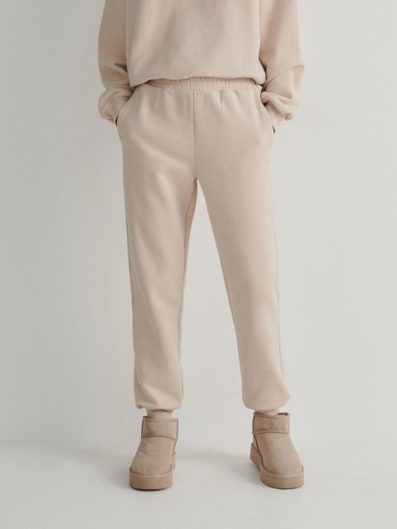 Reserved Cargo Hosen Damen Beige | 0745-NCVUO